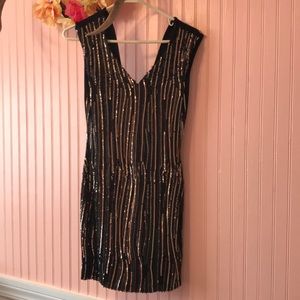 Little black sequin  party dress